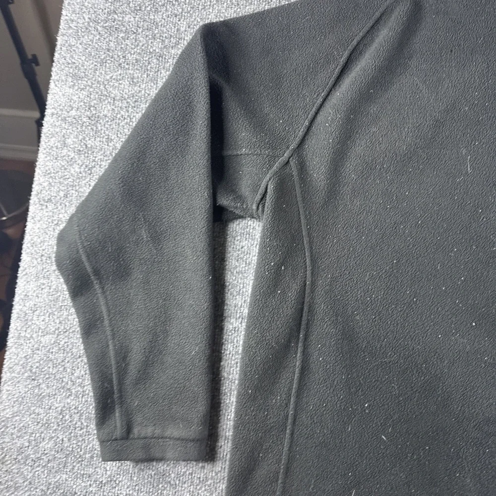 North Face Jacket Mens L? Black Fleece Sweatshirt Full Zip Polyester Hiking